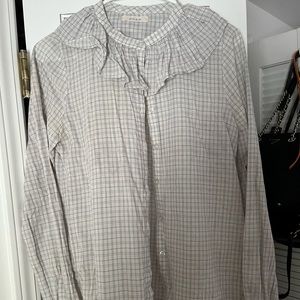 Long sleeved checkered Doen blouse
